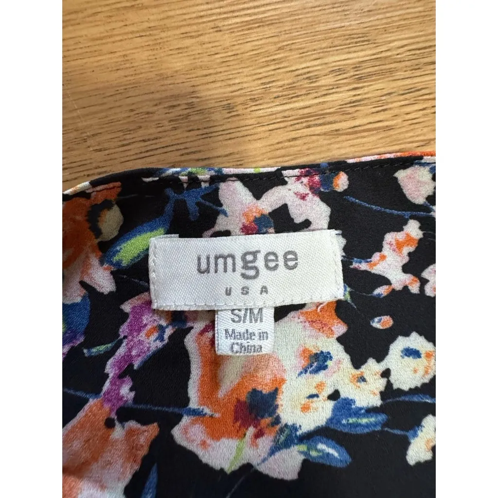 Umgee Cardigan‎ Duster Top Sz S/M Floral Open Front Crocheted Cottagecore Hippie - Image 3