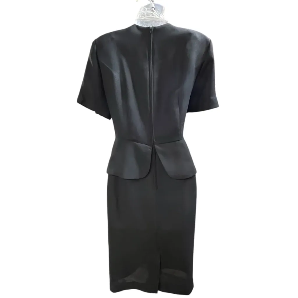 Vintage 1980’s Leslie Fay peplum midi dress - Image 2