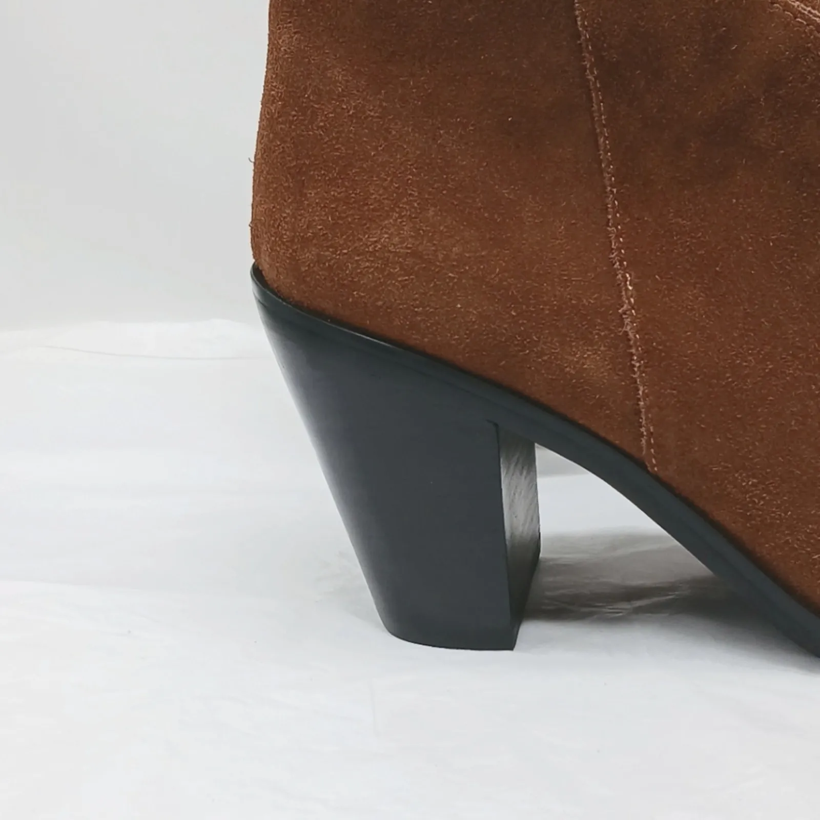 Jeffrey Campbell Kamet 2 Women's Suede Boots Size 11 Brown Square Toe Western - Image 6