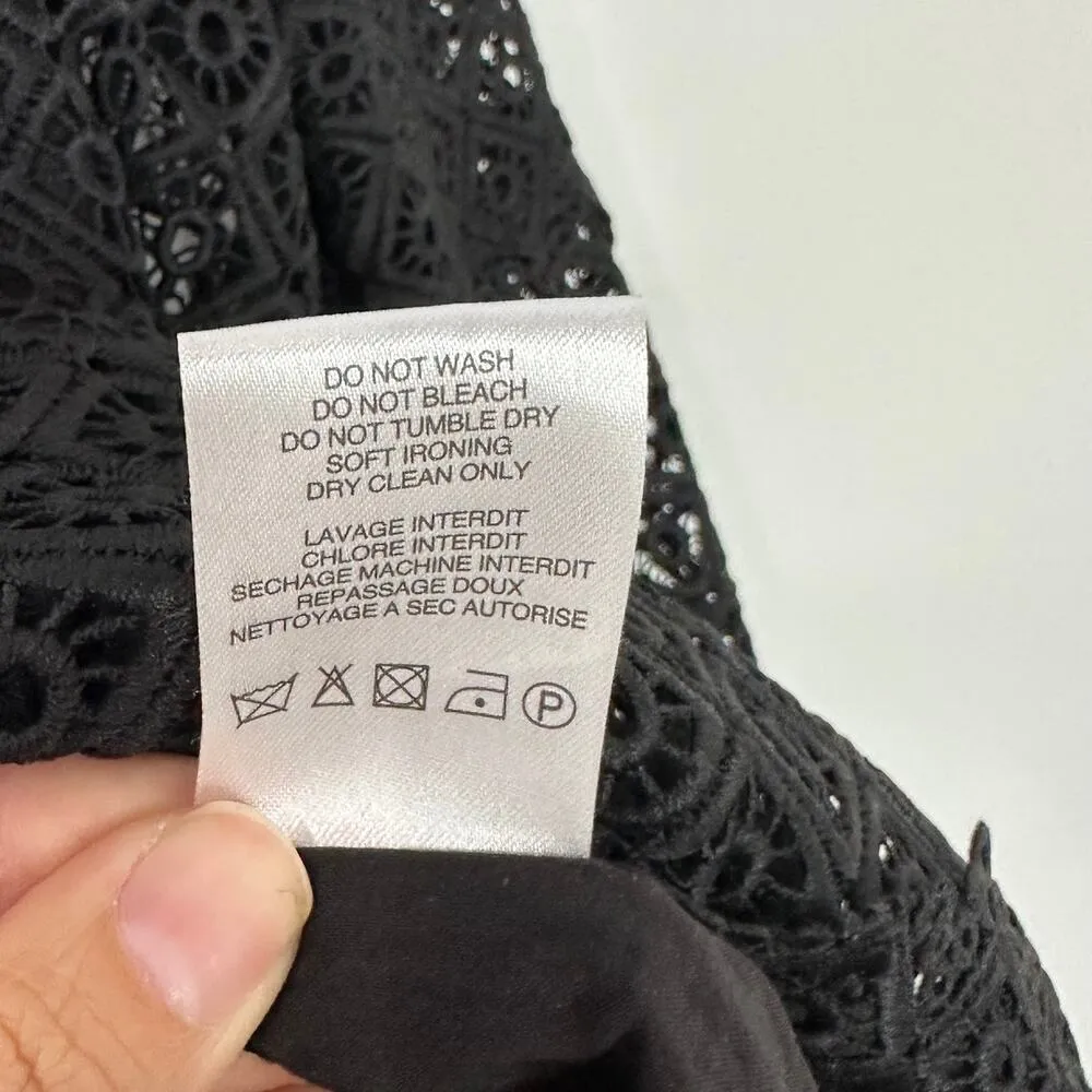 Iro Kara Black Eyelet Lace Dress - Image 10