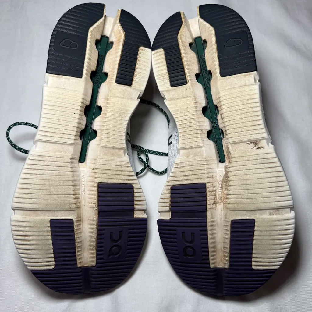 On Cloud Cloudnova Form Shoes Womens 7 White Violet CloudTec Running Sneakers - Image 9