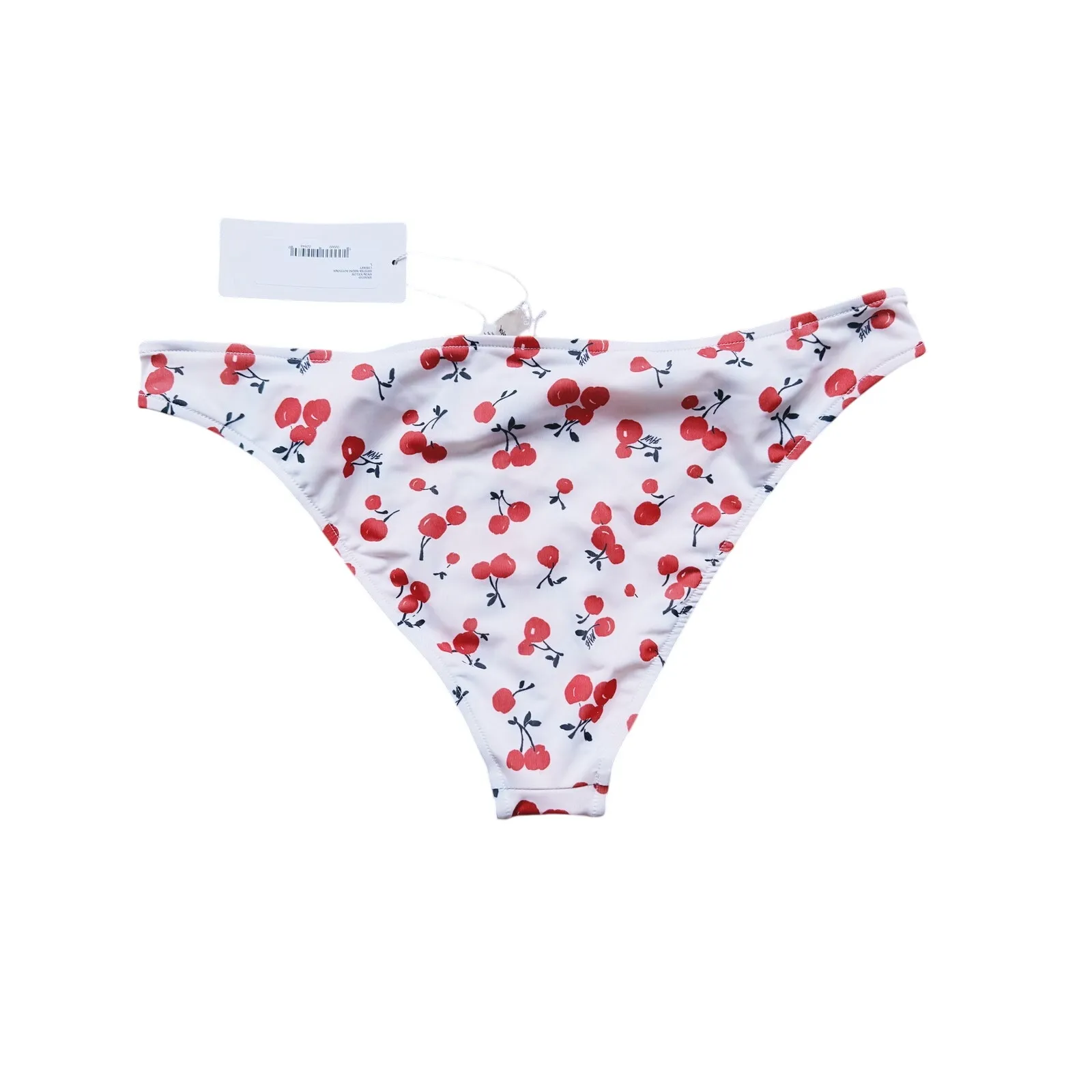 NWT HVN Harley Swim Cherry Bikini Bottoms Large White Cherrygirl Retro Playful - Image 4