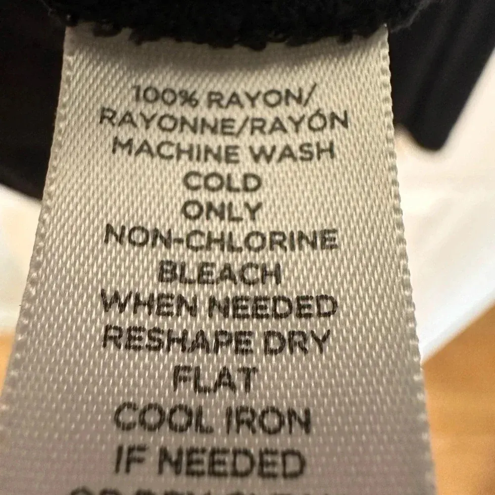 Loft tie shoulder layered black tank top - Image 4