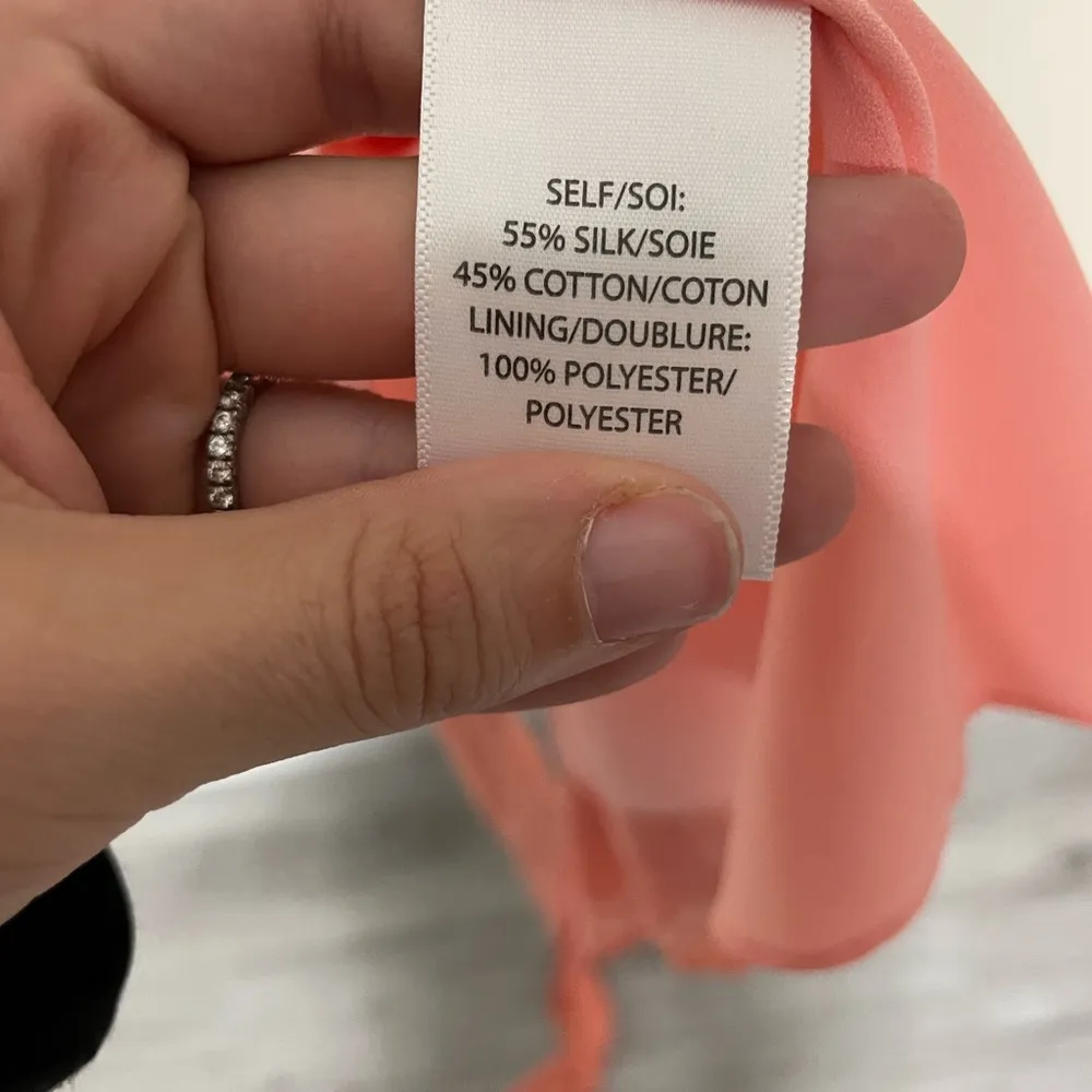 Tanya Taylor NWT Melon Silk Blend Bianka II Wrap Dress 0 MSRP $495 - Image 5