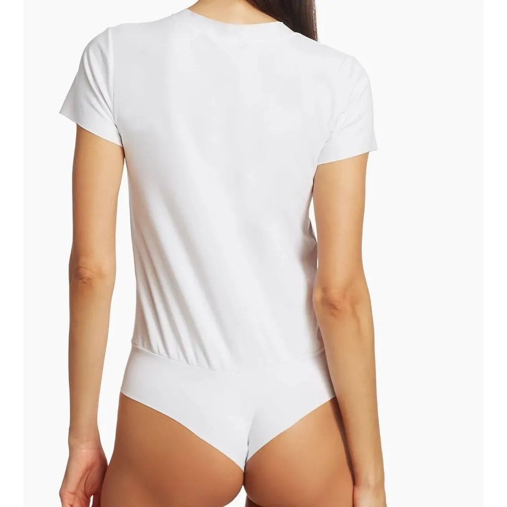 Commando Essential Cotton Crewneck Tee Bodysuit, White, Size Large, NWOT - Image 2