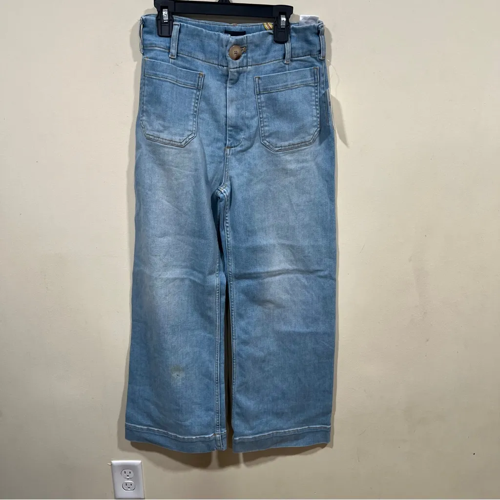 NWT The Colette Crop High-Rise Wide-Leg Jeans by Maeve size 26 Anthropologie - Image 12