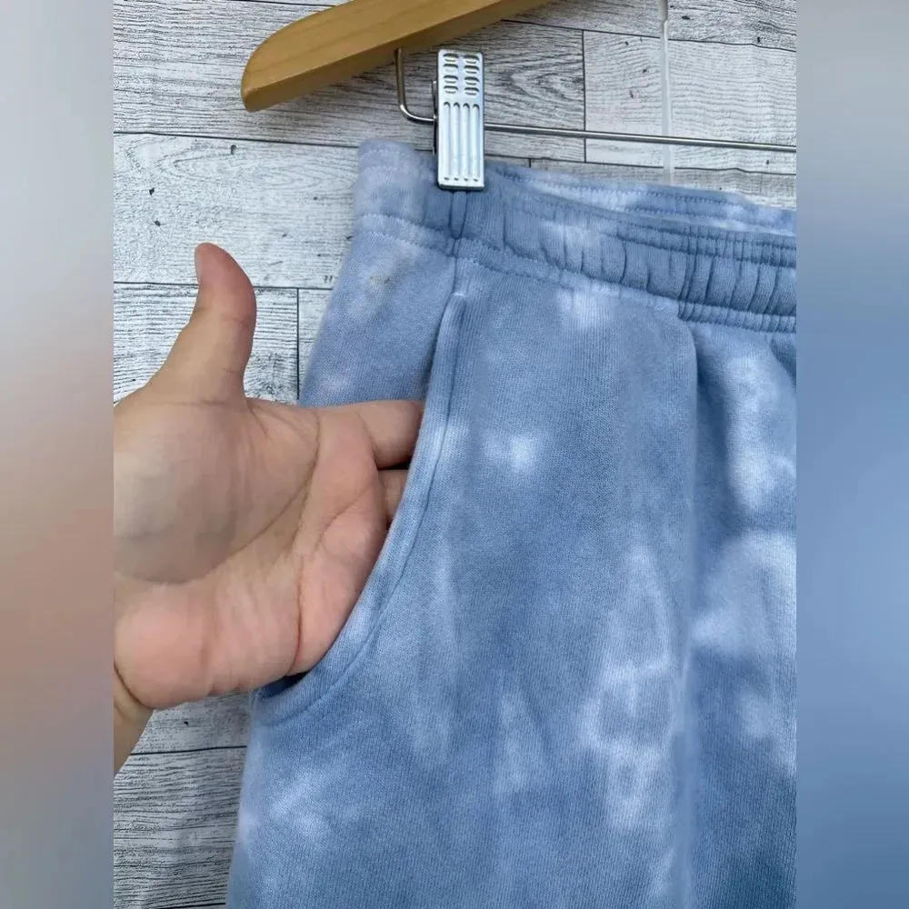FREE AND EASY Tie Dye Heavy Fleece sweatpants size medium Blue - Image 3