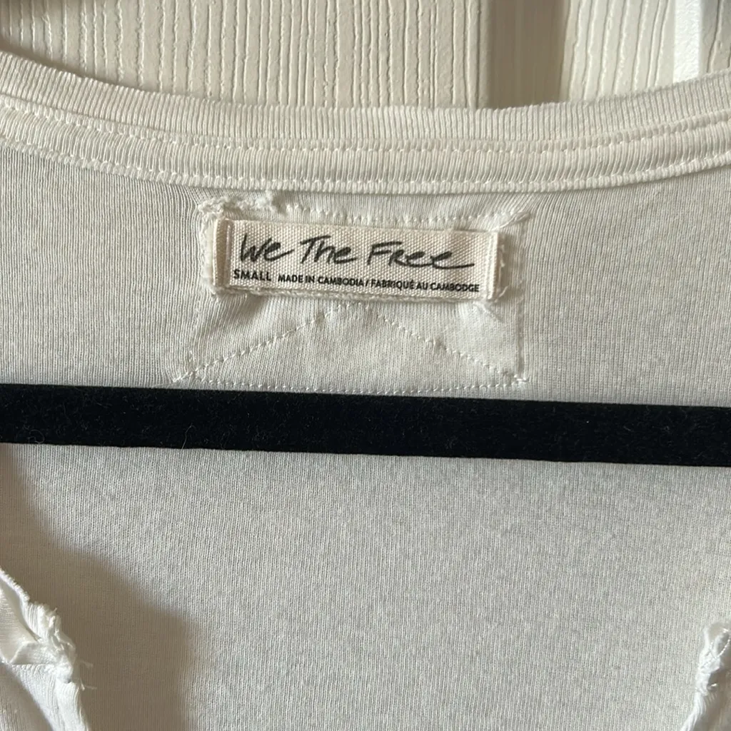 We The Free Free People Always Yours Tee in Off-White Short Sleeve‎ Tee Size S - Image 8