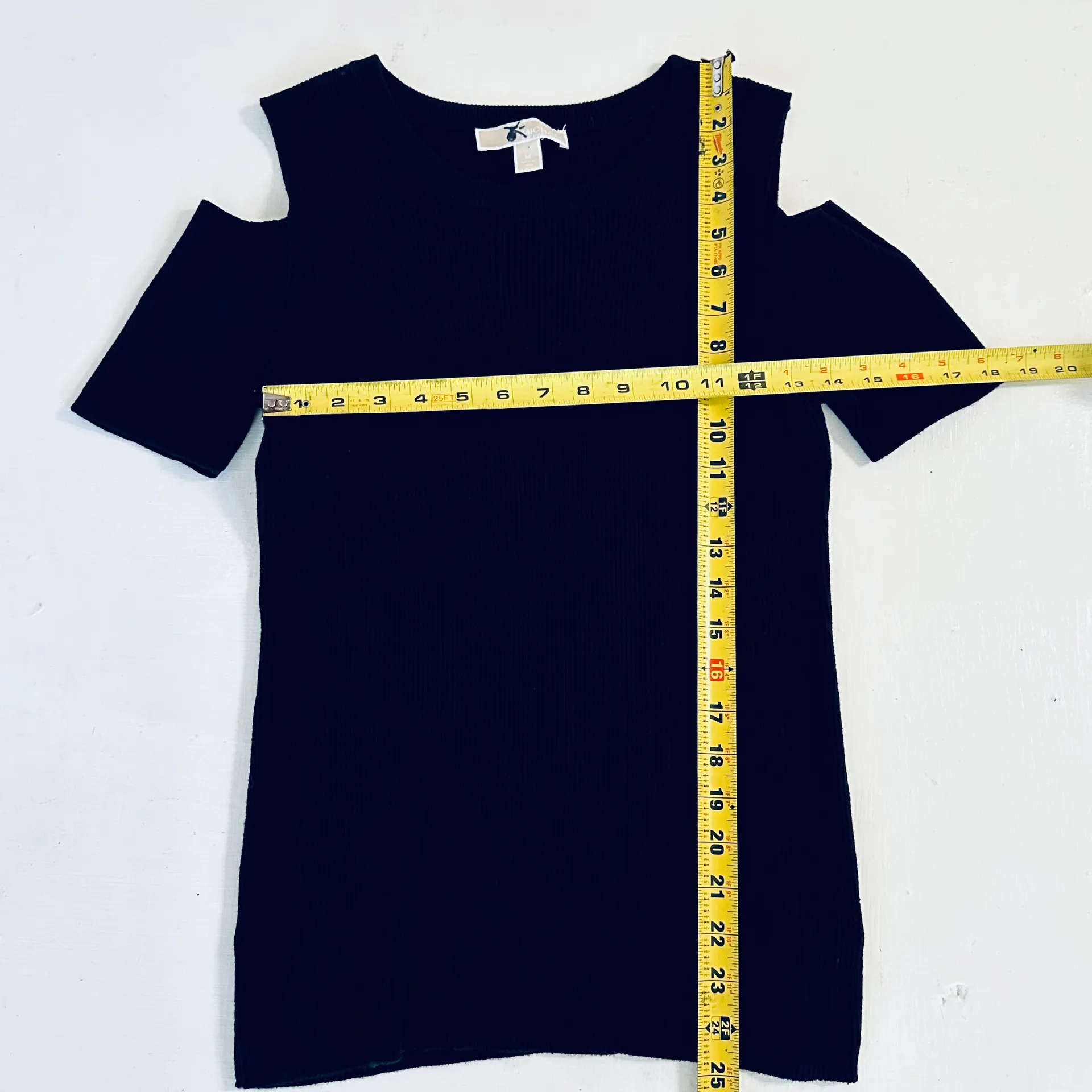 Off Shoulder Blouse in Black, Size M, Cotton - Image 10