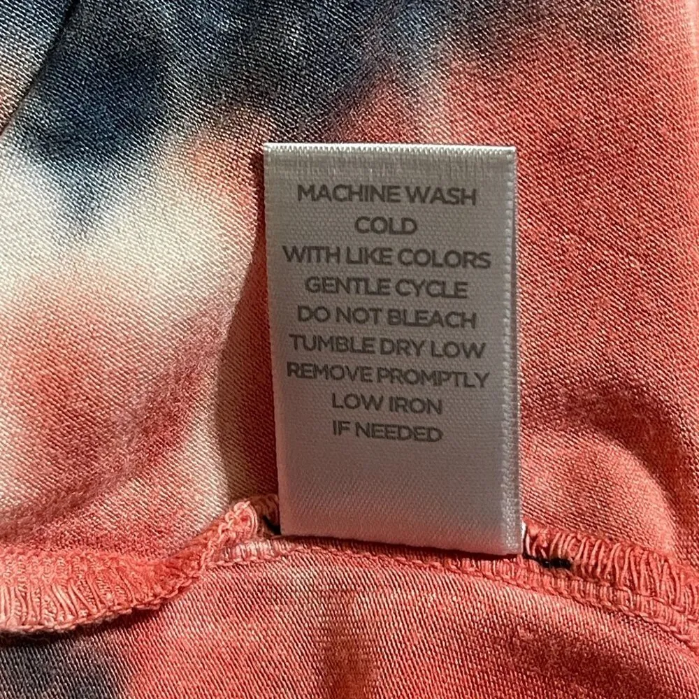 Avenue Women's Tunic Top Tie Dye Black Orange Knot Size 18/20 - Image 6