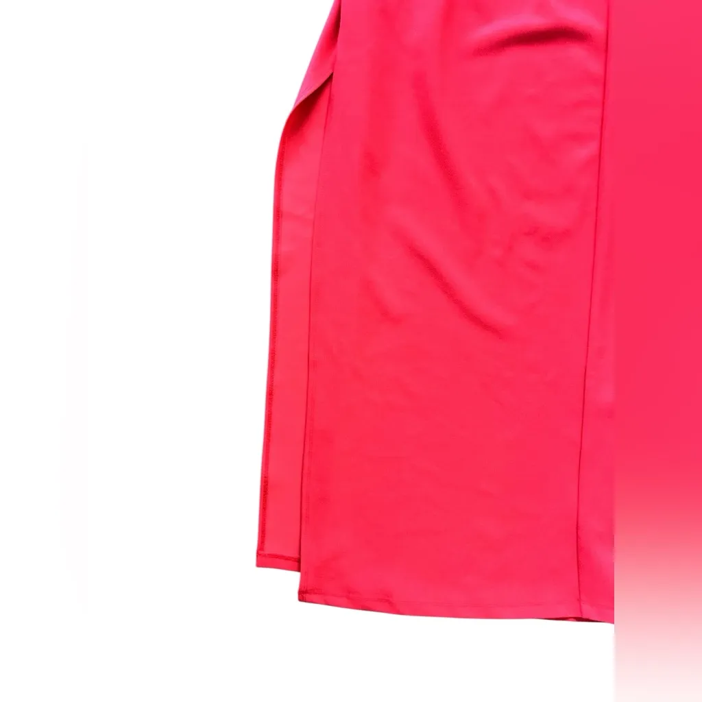 Abercrombie Asymmetrical One-Shoulder Maxi Dress Red Size Small Wedding Guest - Image 8