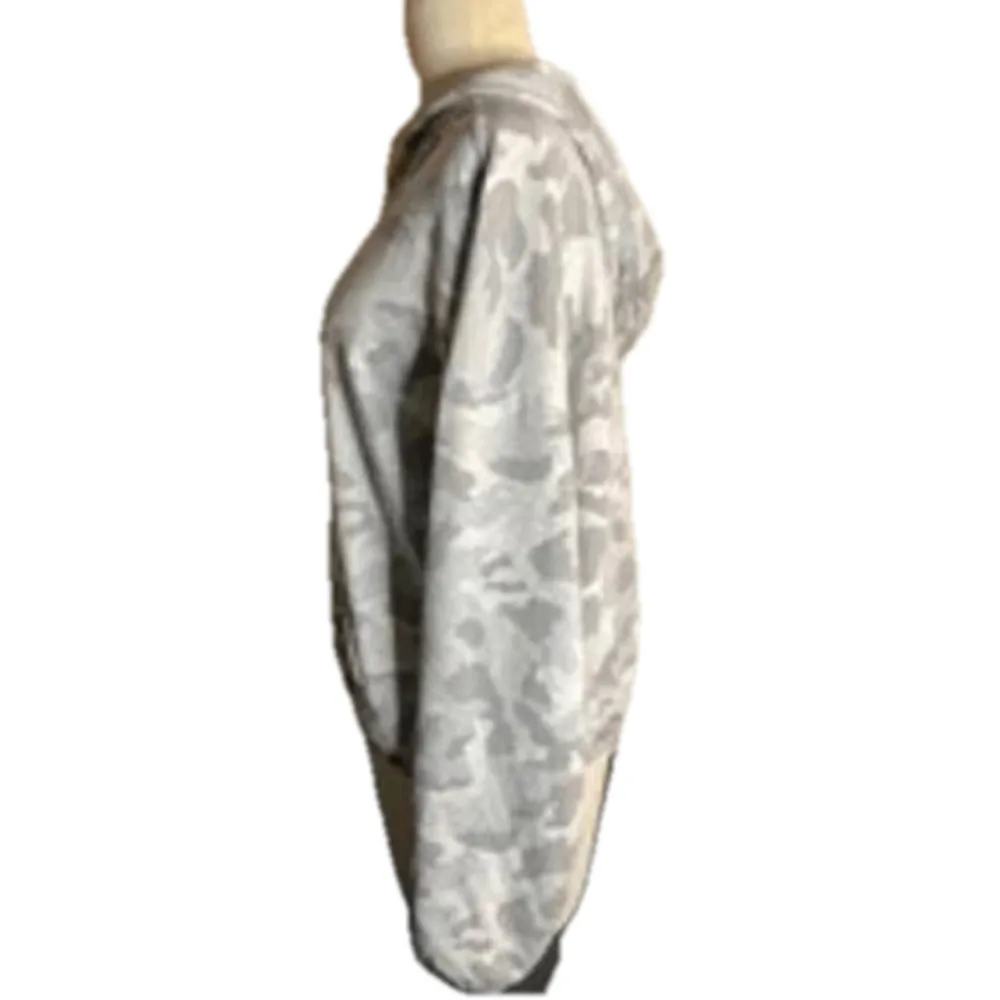 Olive+Oak Camo Half Zip Hoodie Sweatshirt Size M - Image 13