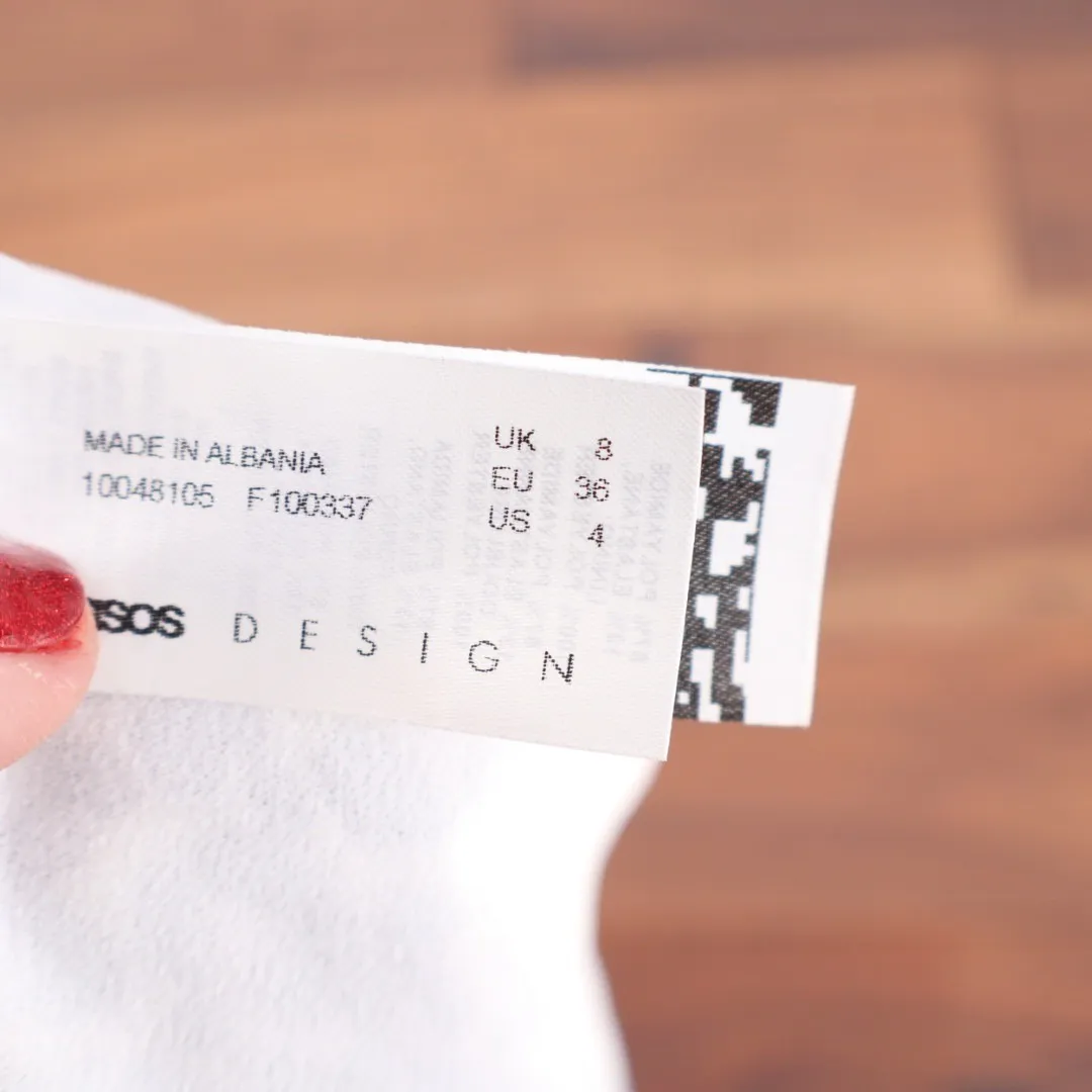 ASOS DESIGN Leopard Print Rib Knit Knot High Leg Bikini Bottoms Size US 4 UK 8 Brown - Image 3