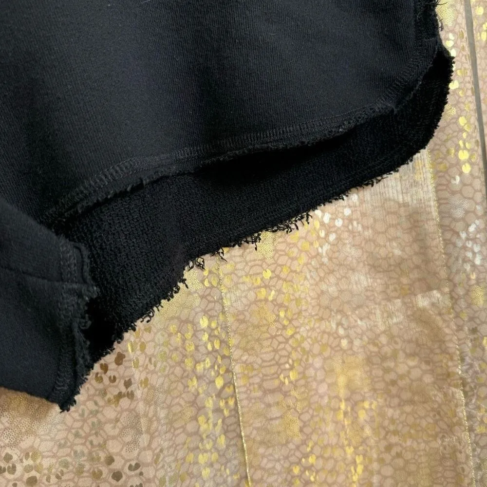 PINK Victorias Secret Black Drawstring Cotton Lounge Shorts Large - Image 4