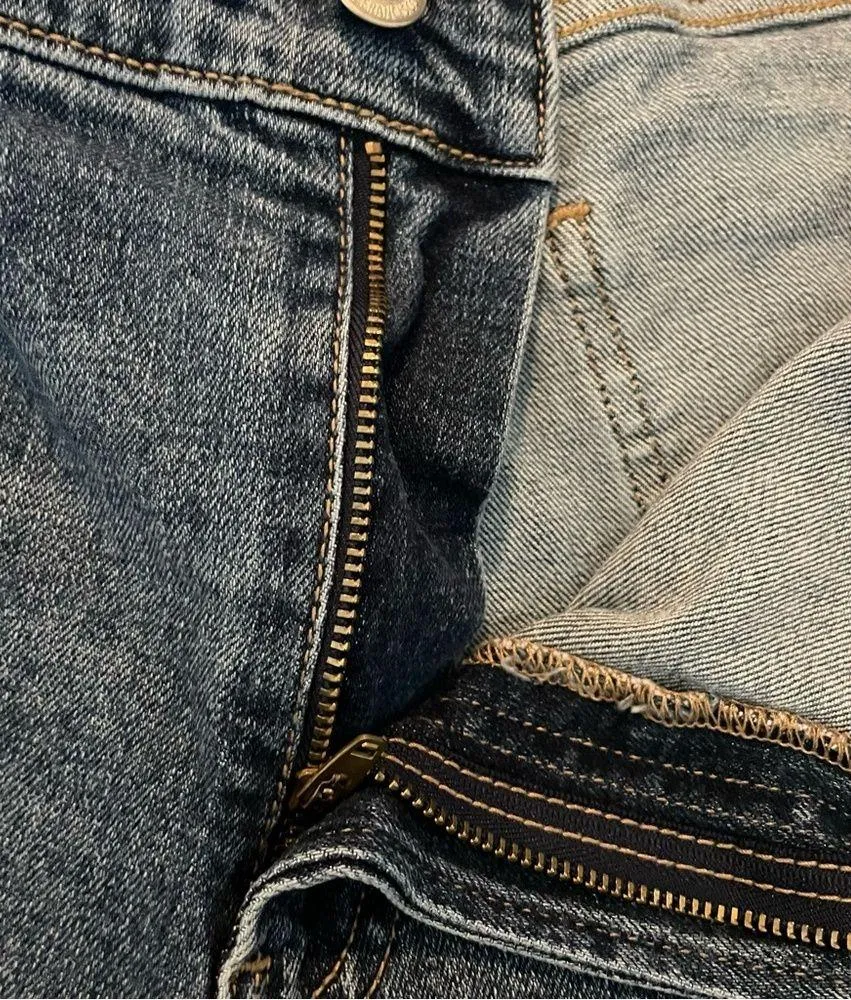 Old Navy Womens Shorts Blue Jean Denim Mid Rise Boyfriend Distress Plus Size 22 - Image 10