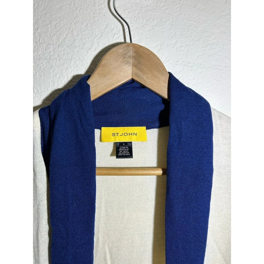 St.‎ John Wool Blend Multicolored Cardigan Size Small - Image 2