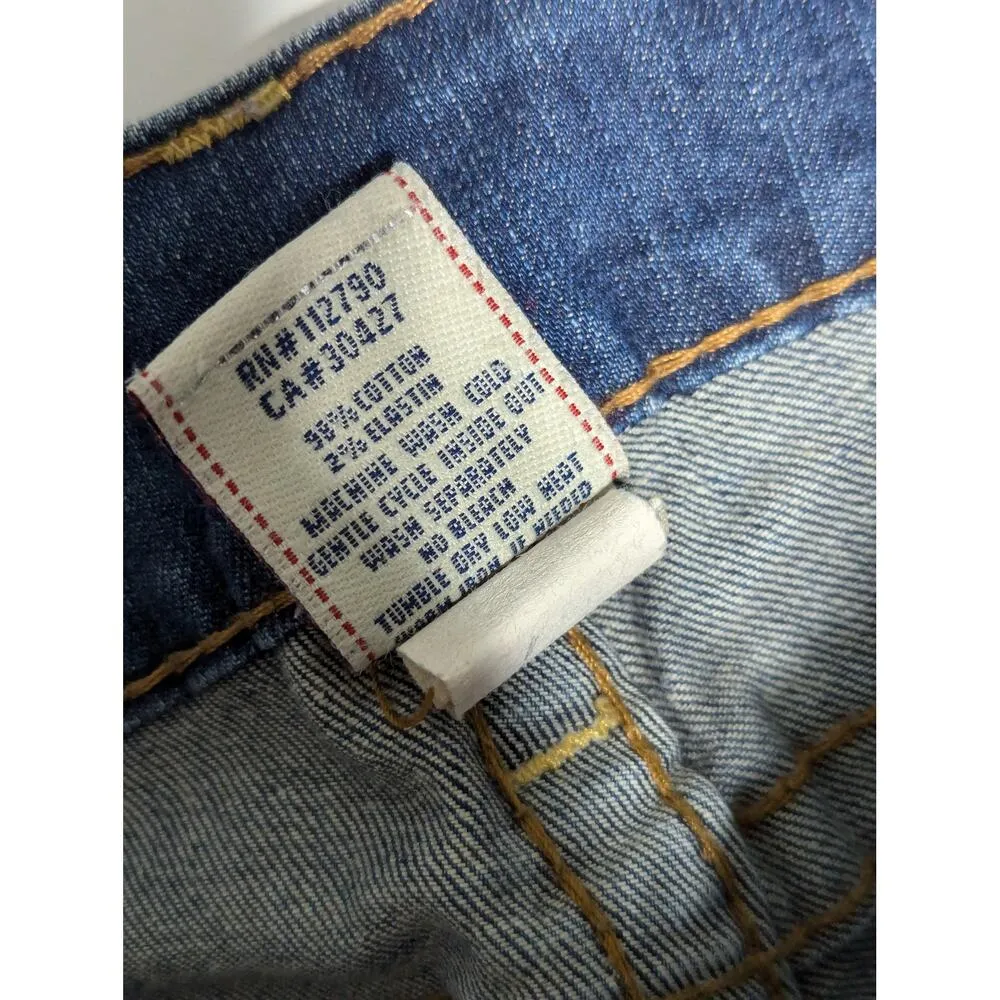 True Religion Stella Stretch Skinny Jeans Navy Blue Rinse Womens 31 Long Denim - Image 5