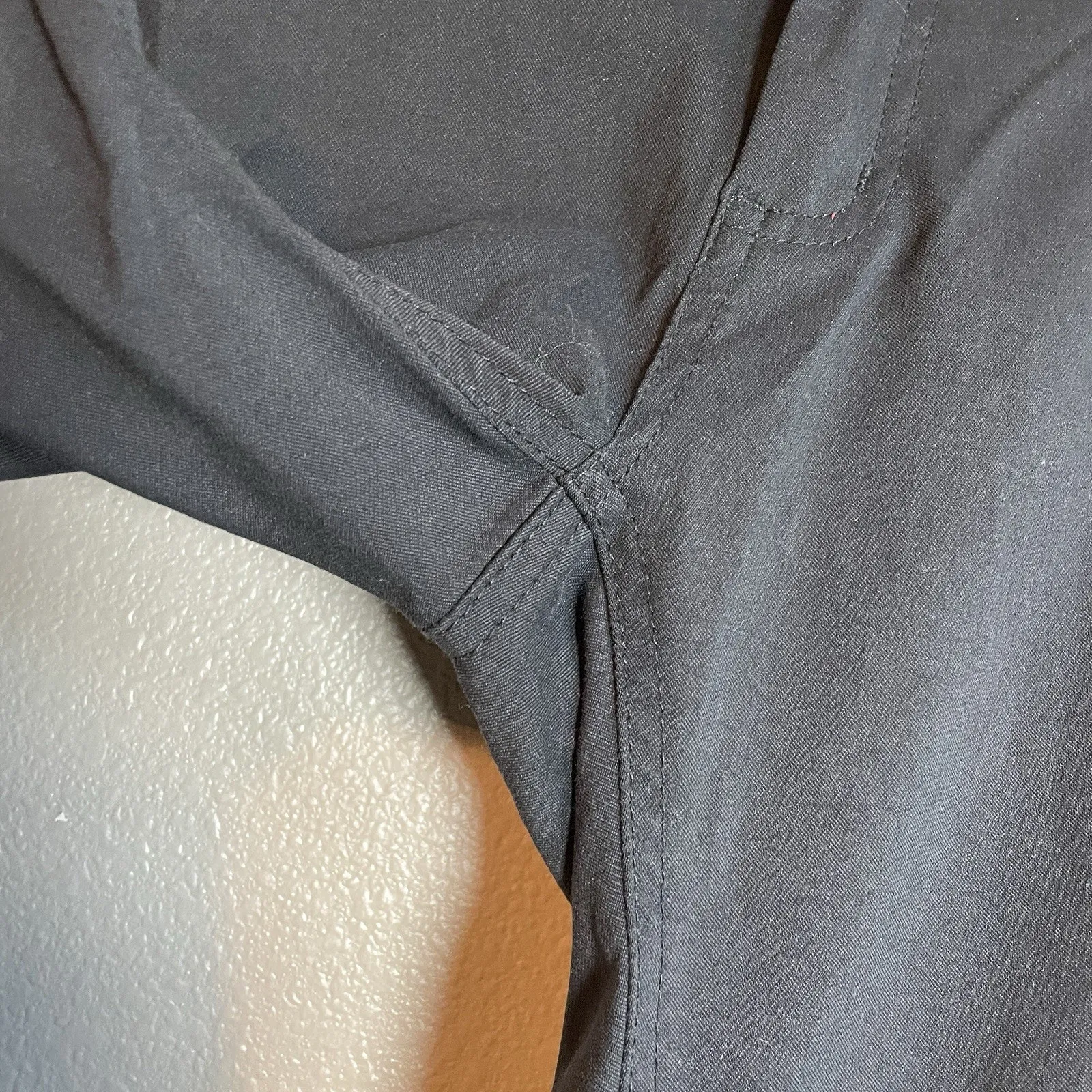 Prana Pants Size 6 Halle Straight Leg Cargo Coal Black Convertible Women - Image 4