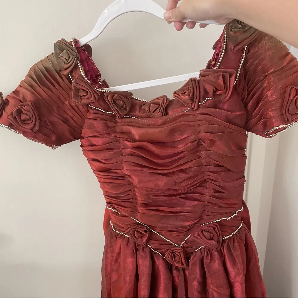 Super rare ⭐️ vintage handmade princess evening ball gown dress Size XS - Image 2