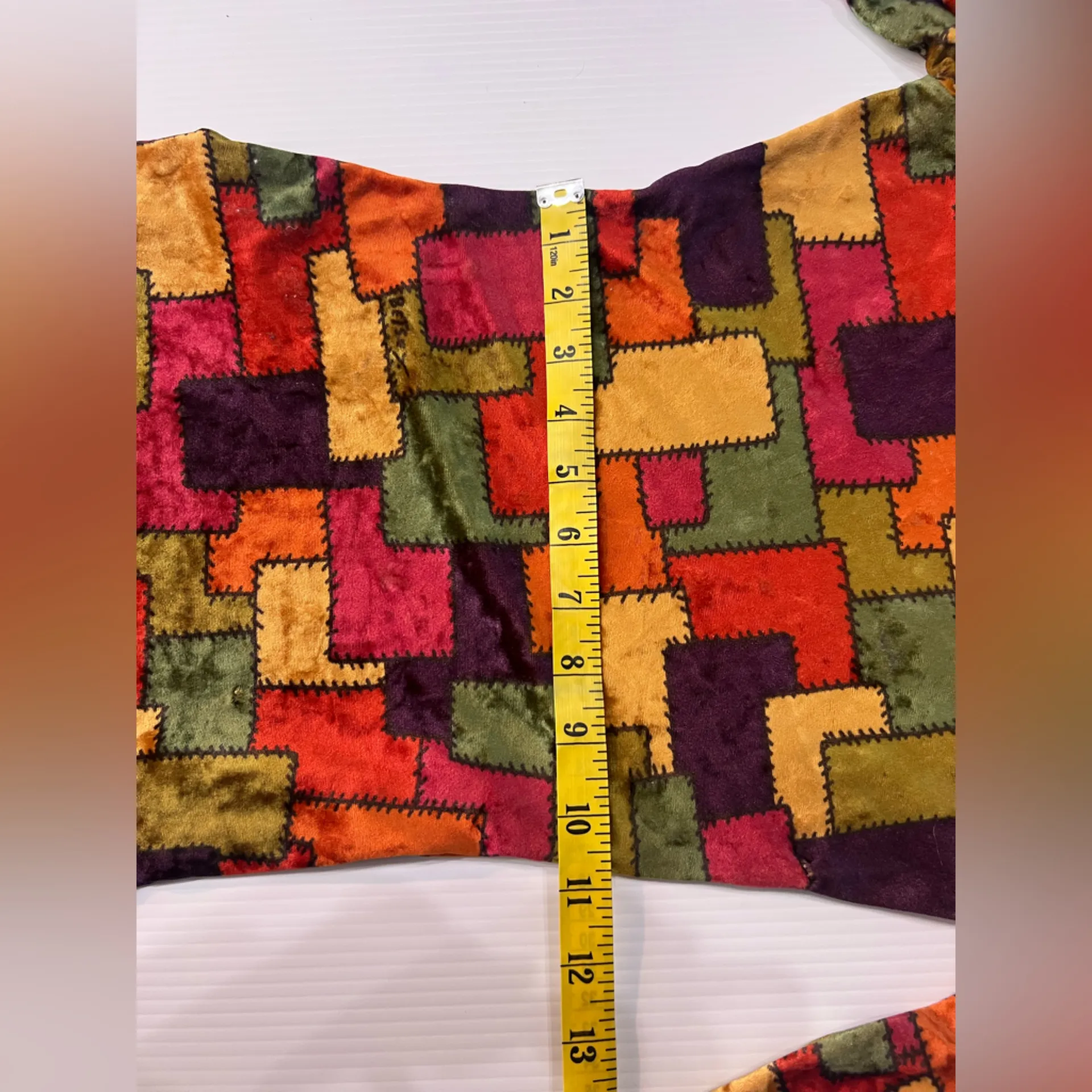 Betsey Johnson Multicolor Patchwork Long Sleeve Dress bodycon - Image 8