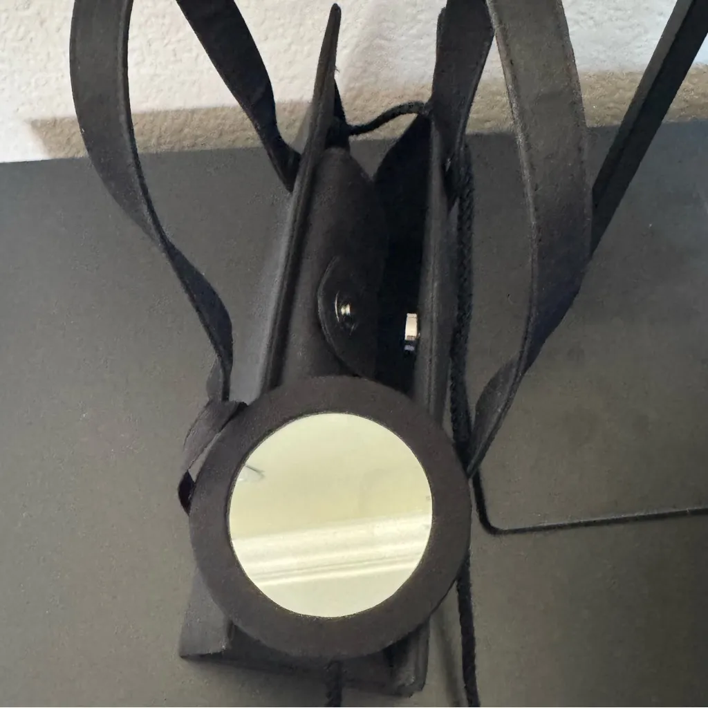 Evening Mini Black Tote Bag Crossbody - Image 4