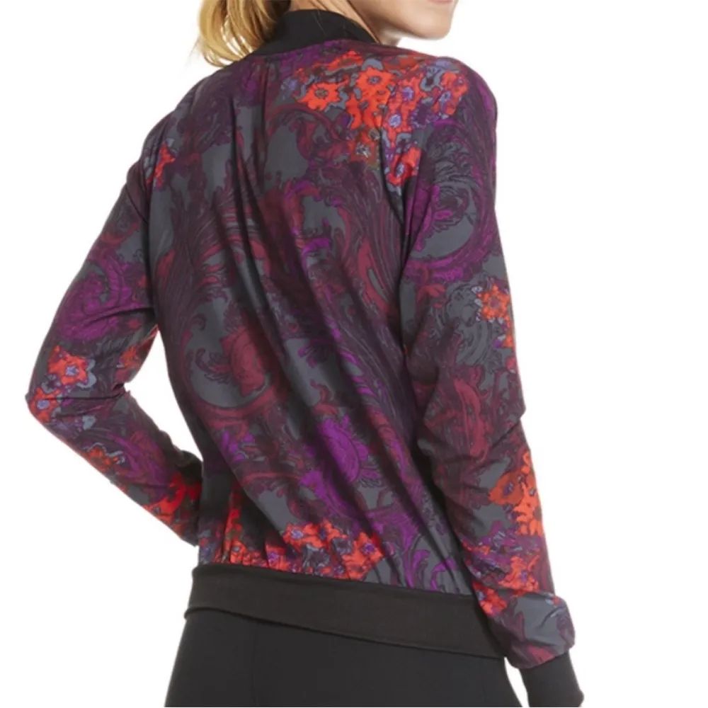 EUC Fabletics Ithaca Floral Lightweight Jacket Size Small - Image 3