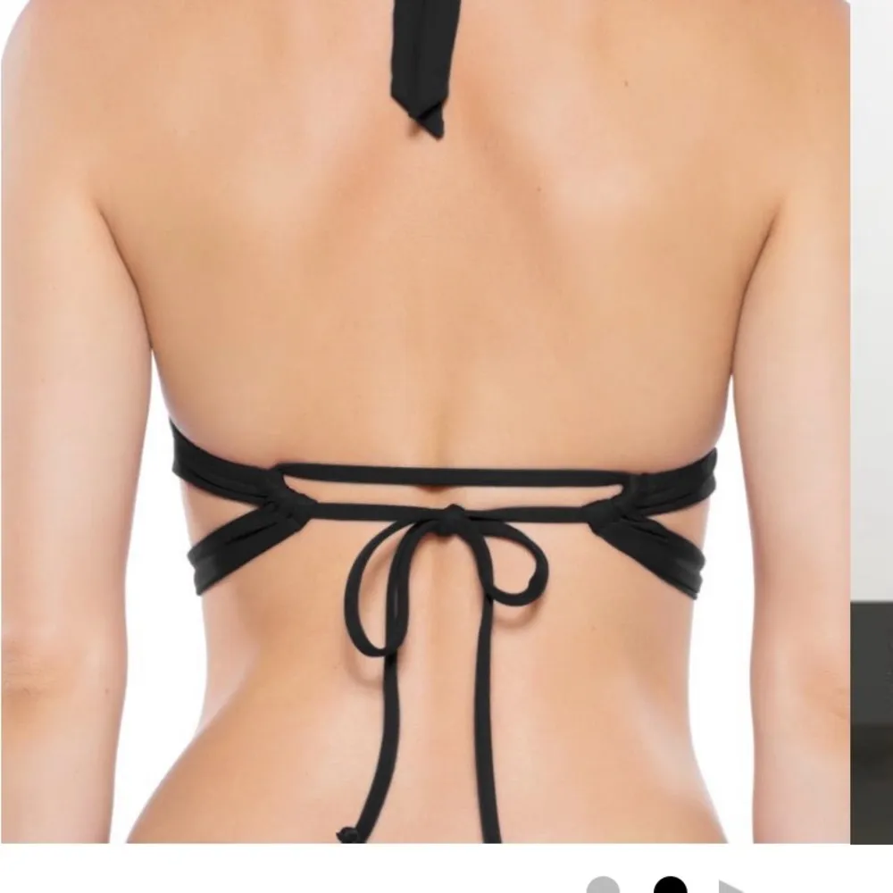 Becca Color Code split strap bikini top & hi waisted bottom, (bottom) M,  (top)D - Image 4
