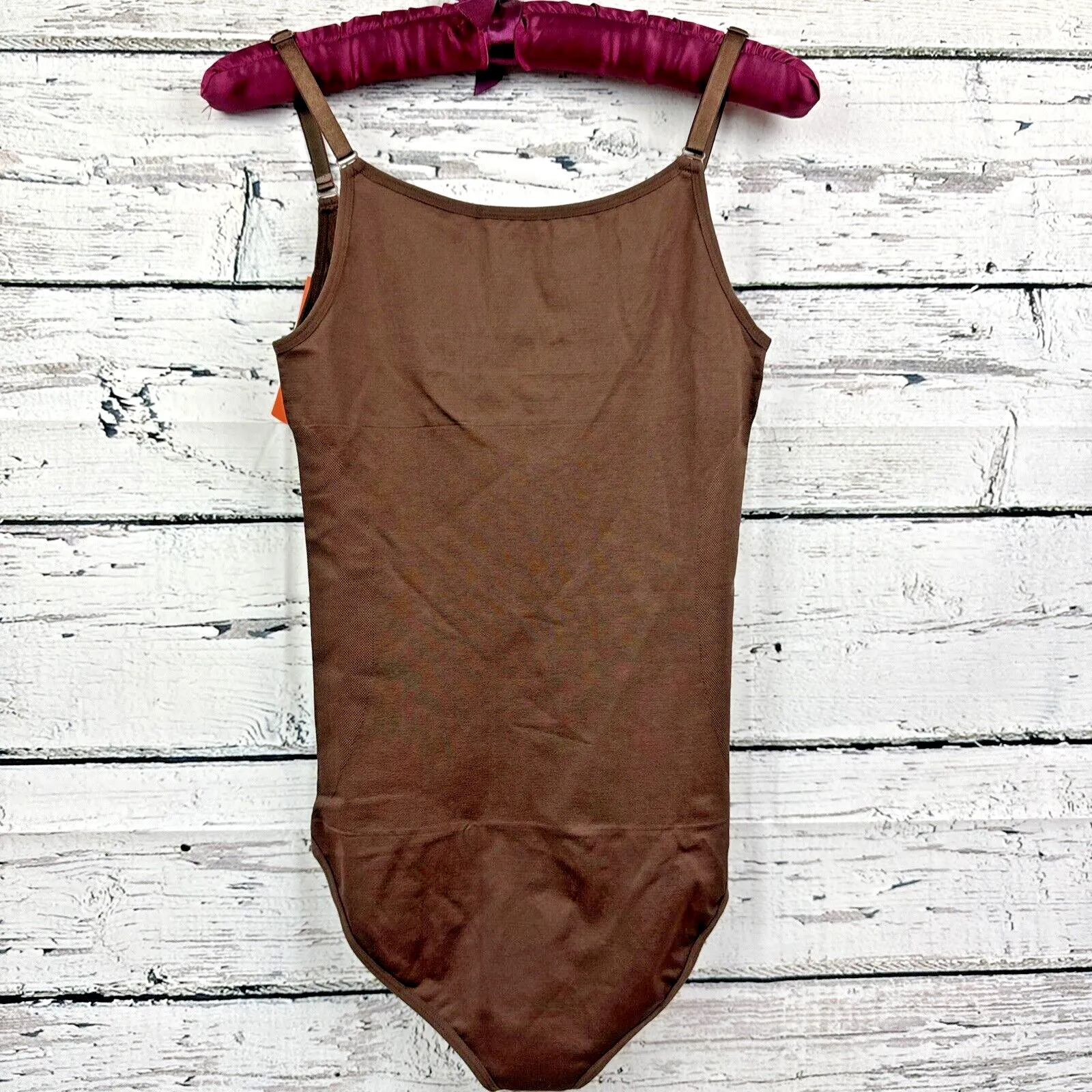 ATT Lady Shapewear Open Bust Body Shaper Panty Bodysuit 🆕[Size large] Brown NEW - Image 4