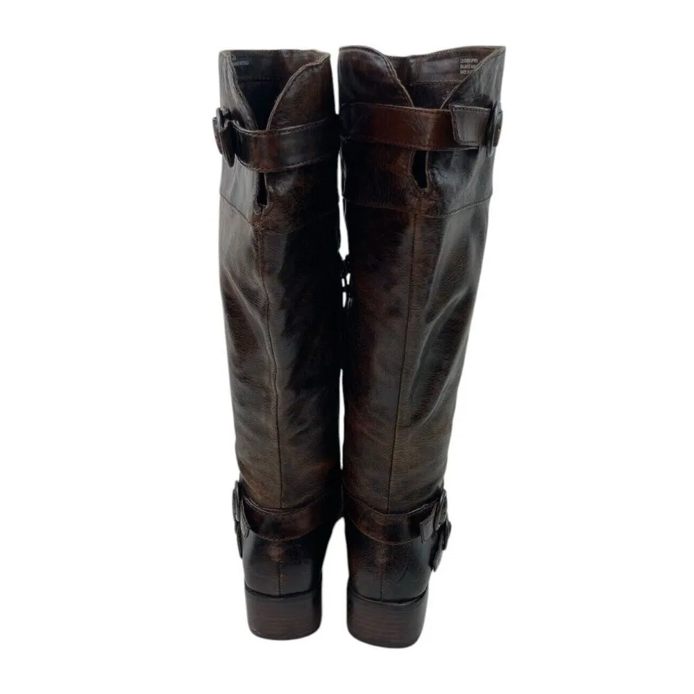 BORN Boots Womens Size US 5.5 Brown Leather Distressed Western Cowgirlcore Boho - Image 4