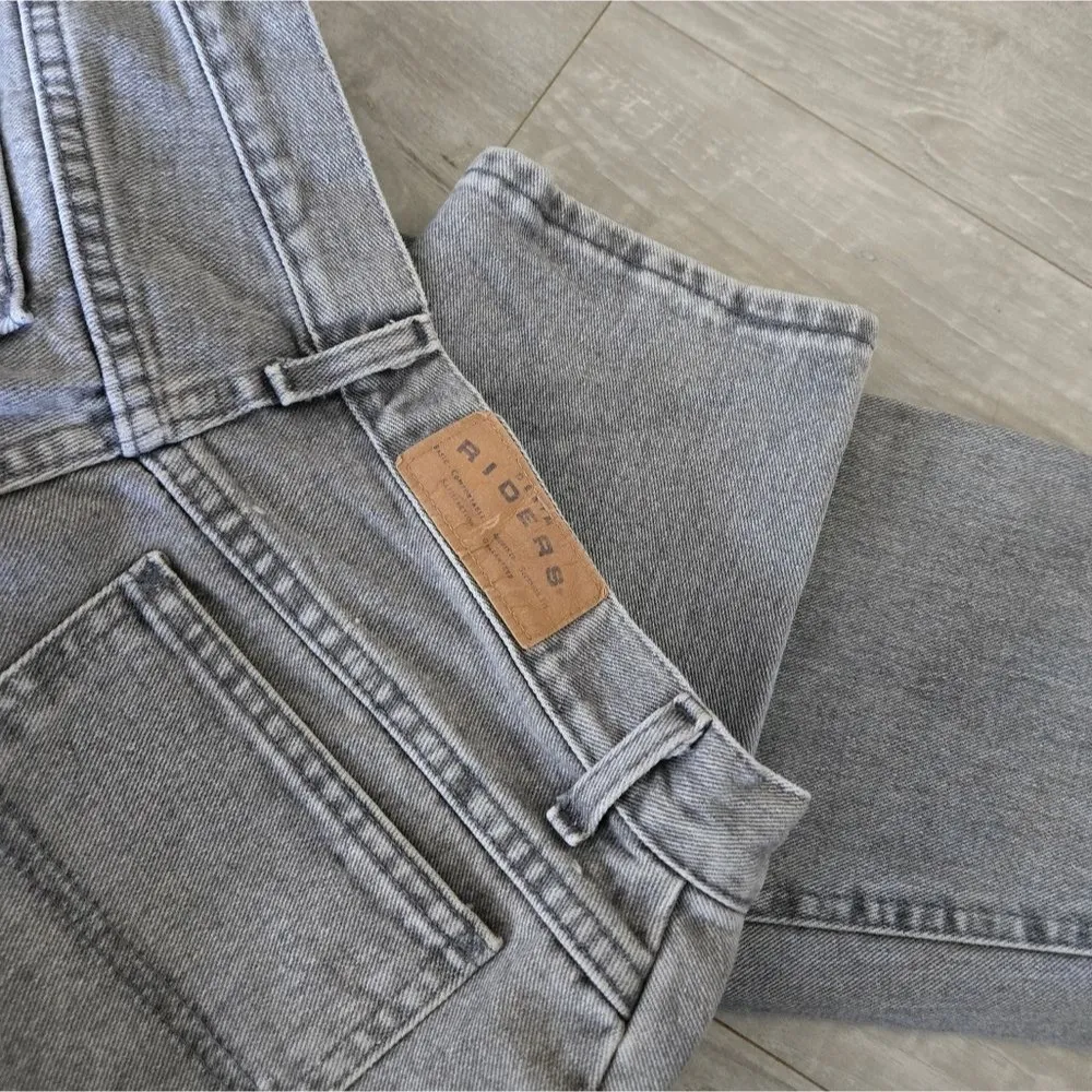 Vintage Riders by Lee Jeans Gray Straight Leg Denim Classic Fit 11 y2k - Image 7