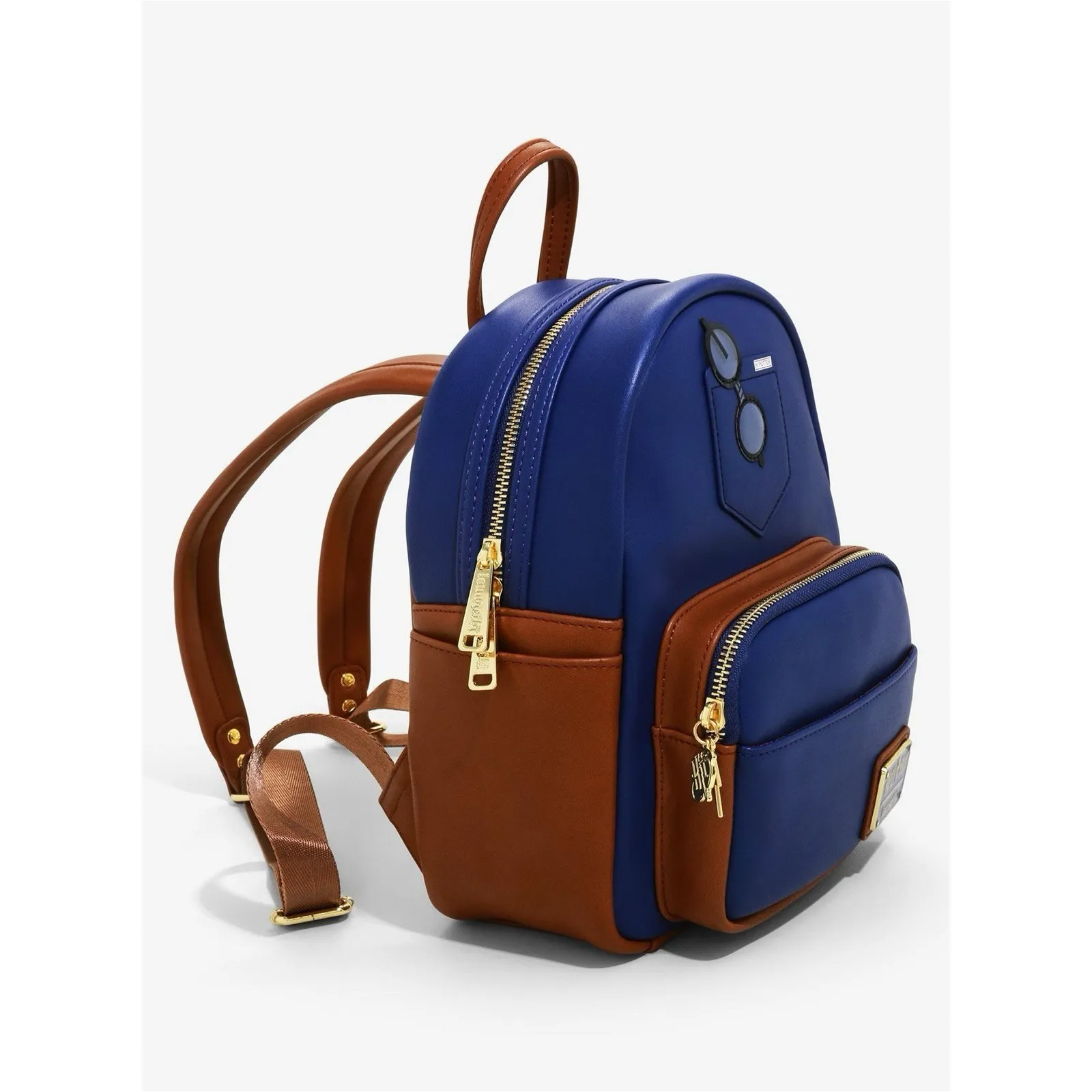 Loungefly Harry Potter Glasses Mini Backpack Navy Boxlunch Exclusive - Image 2
