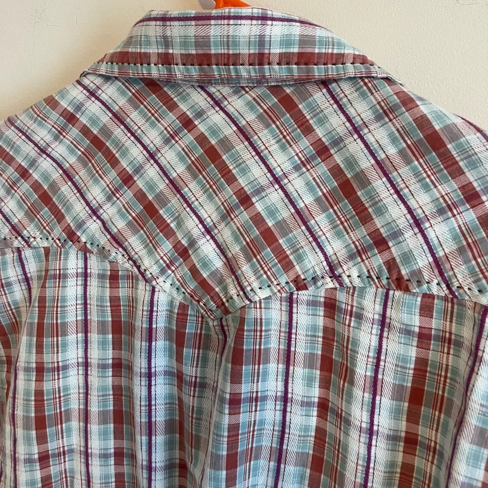 Scully Women’s Plaid Rodeo Button Down Shirt - Image 7