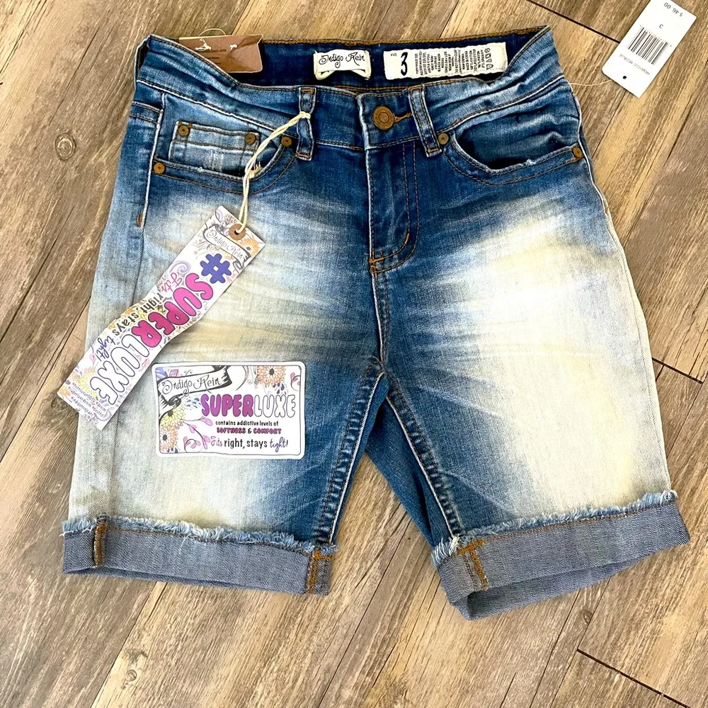 Sale! 🔥 NEW! Indigo Reign Distressed Denim Shorts - Image 2