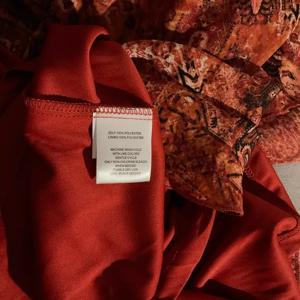 MISSY DESERT HEAT SKIRT SZ L COLOR SPICE TILED ETHNIC - Image 4