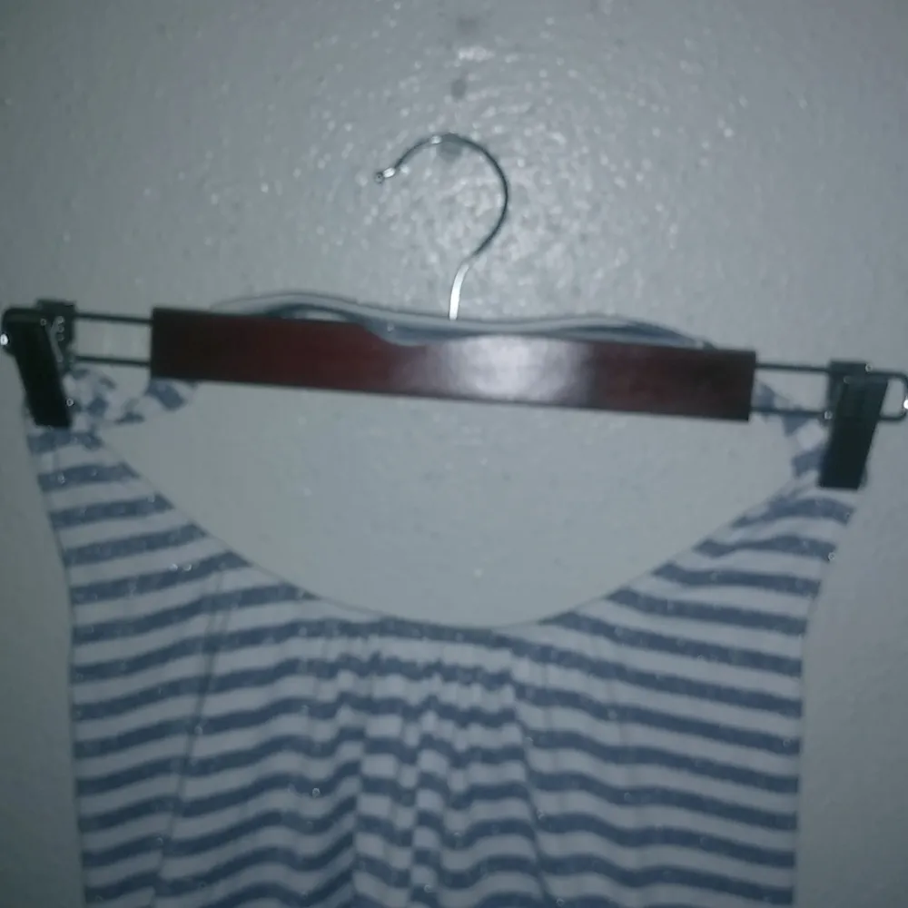 VS Victoria Secret Sexy Sport L Halter Striped Silver Sparkle Bubble Hem Top - Image 4