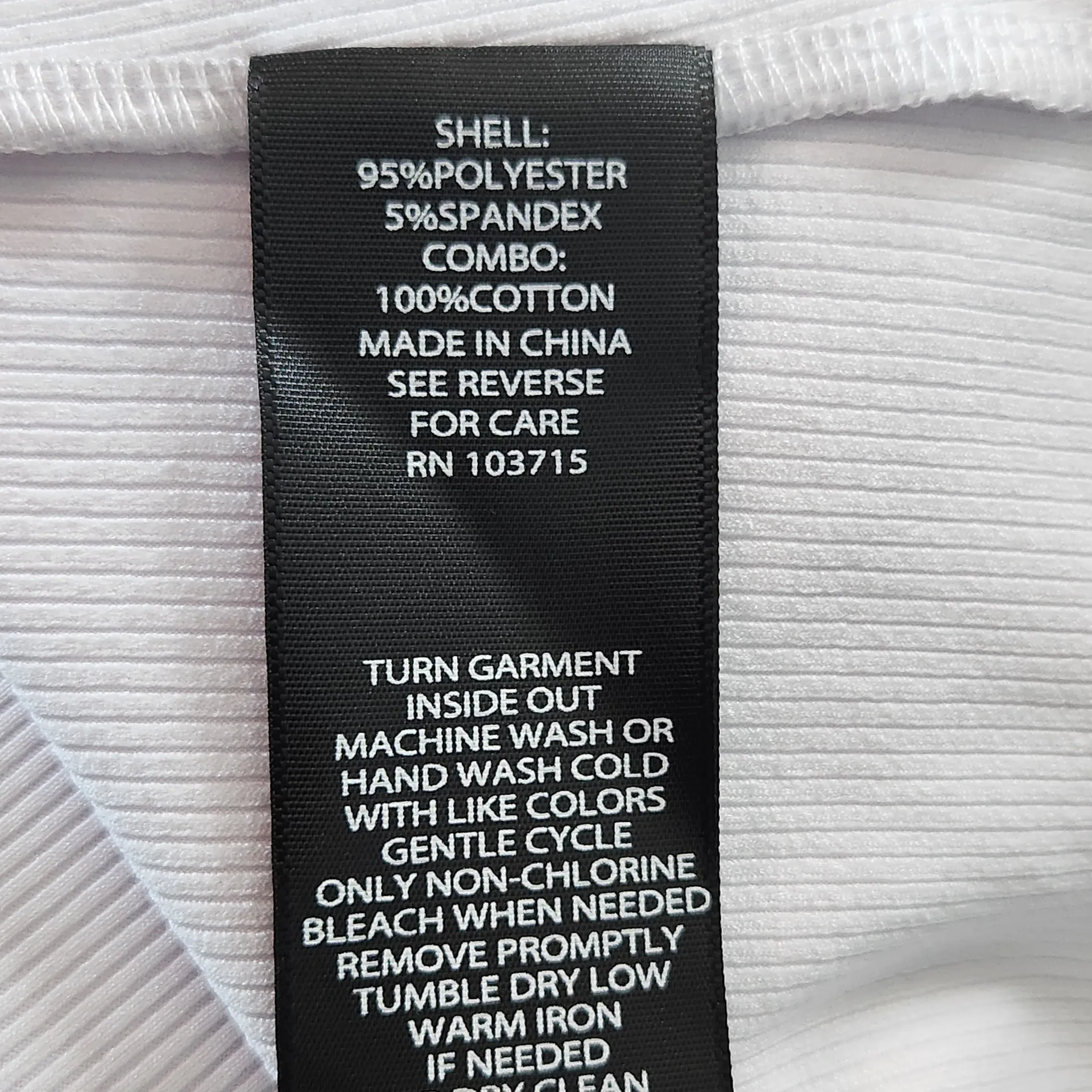 Nicole Miller  White Ribbed Knit Tee with Ruffle Sleeves Size Large - Image 7