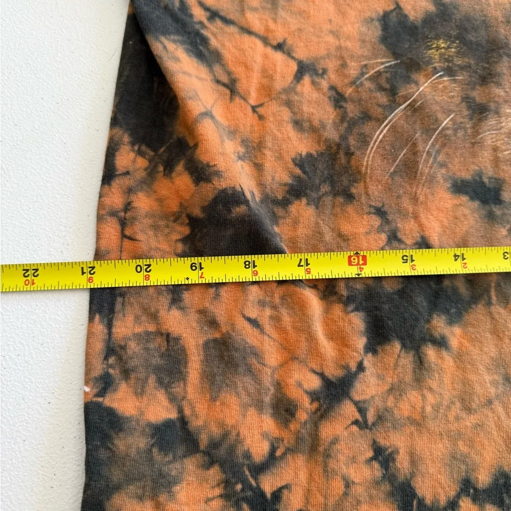 VTG Walt Disney World Animal Kingdom Tiger Face AOP T-Shirt Tie Dye  Unisex M - Image 3