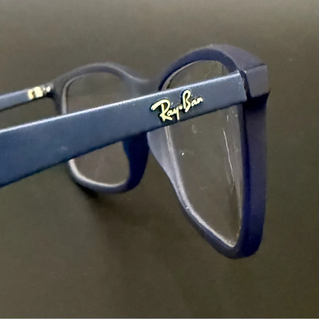 RAY-BAN RB 7047 5450 56-17 Matte Navy Rx Unisex Eyeglasses - Image 9