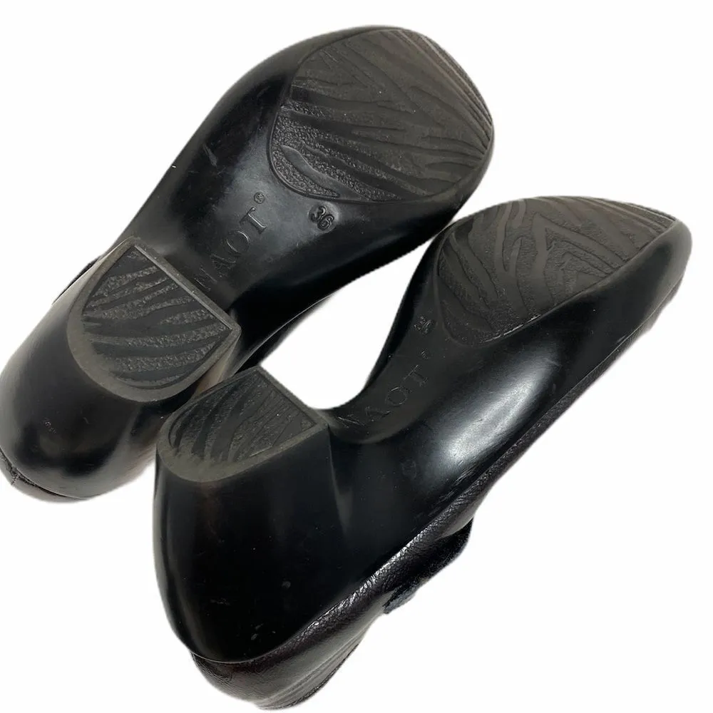 NAOT Pleasure Mary Jane L5 36 Leather Feminine Shoes Padded Heel Metallic Gray Size 5 - Image 7