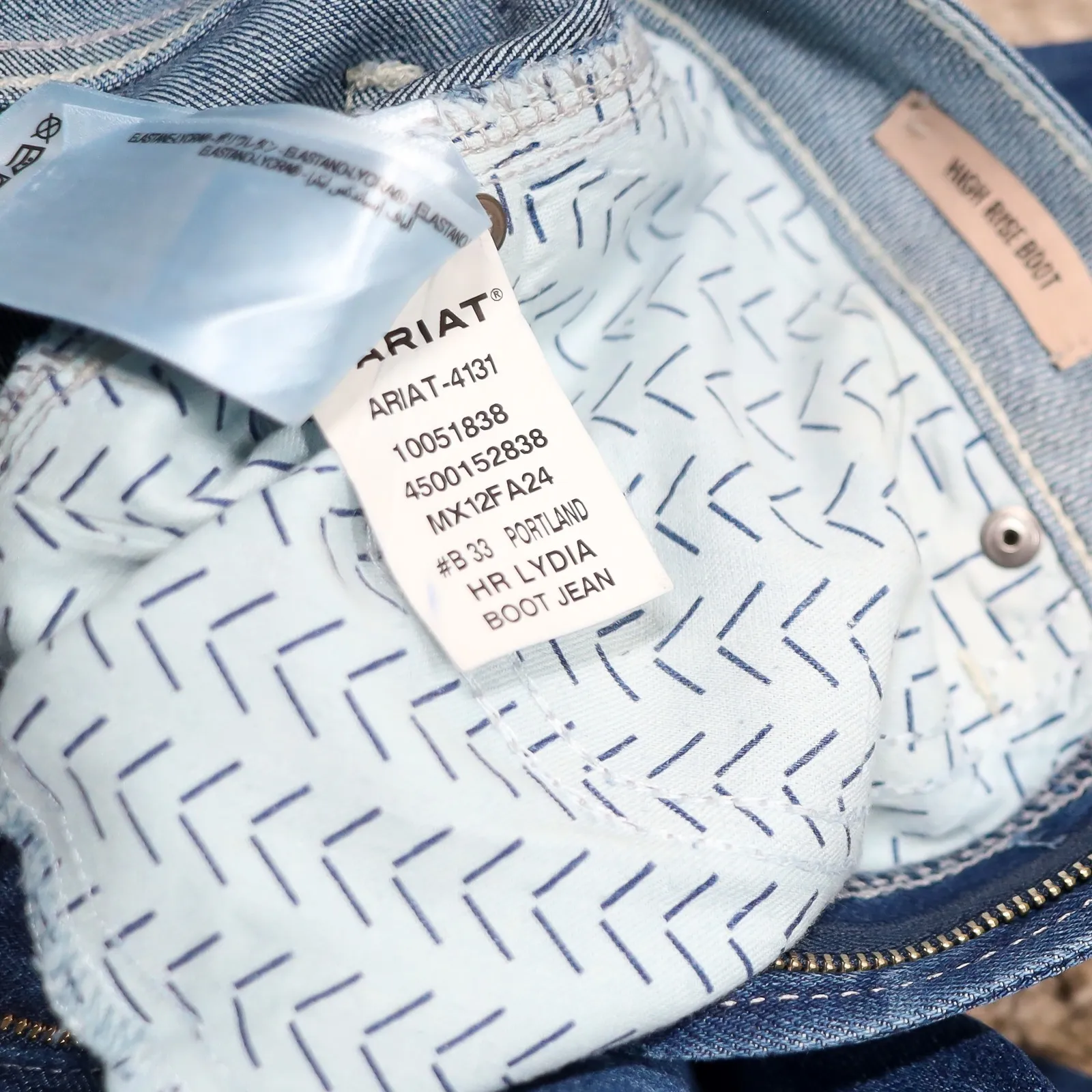 Ariat Jeans Lydia High Rise Bootcut Denim Women 26L Long 35" Inseam Western - Image 9