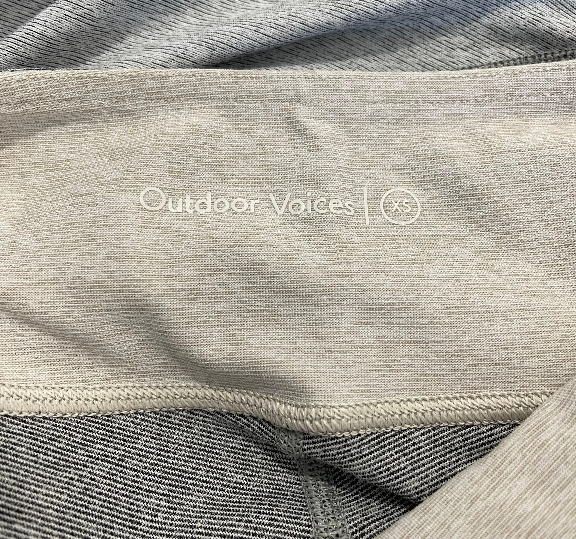Outdoor Voices Graphite Ash Dove Grey Colorblock Springs 7/8 Workout Leggings - Image 11