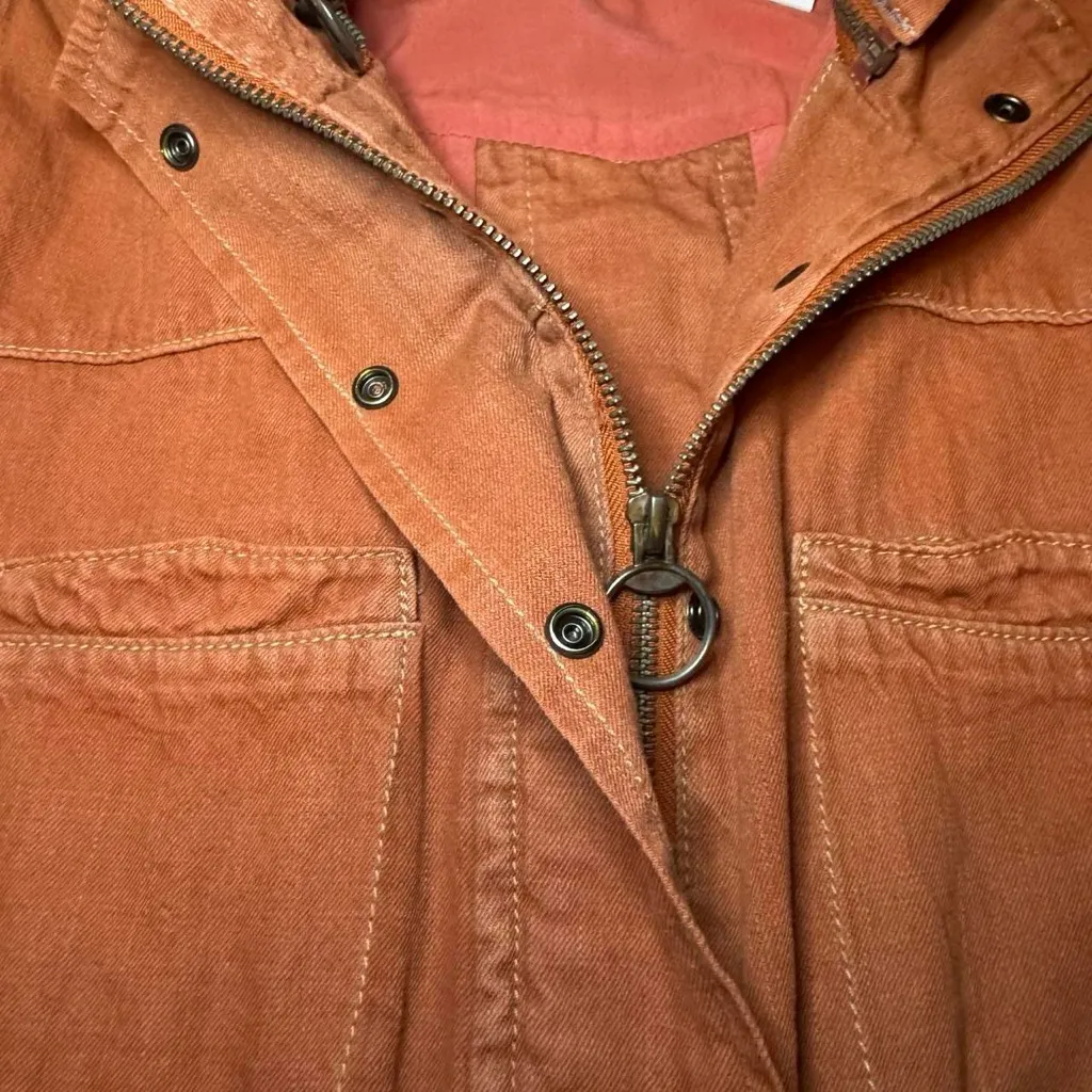 NWT Somedays Lovin Open Road Brick Lace-Up Lightweight Utility Jacket — SMALL - Image 6