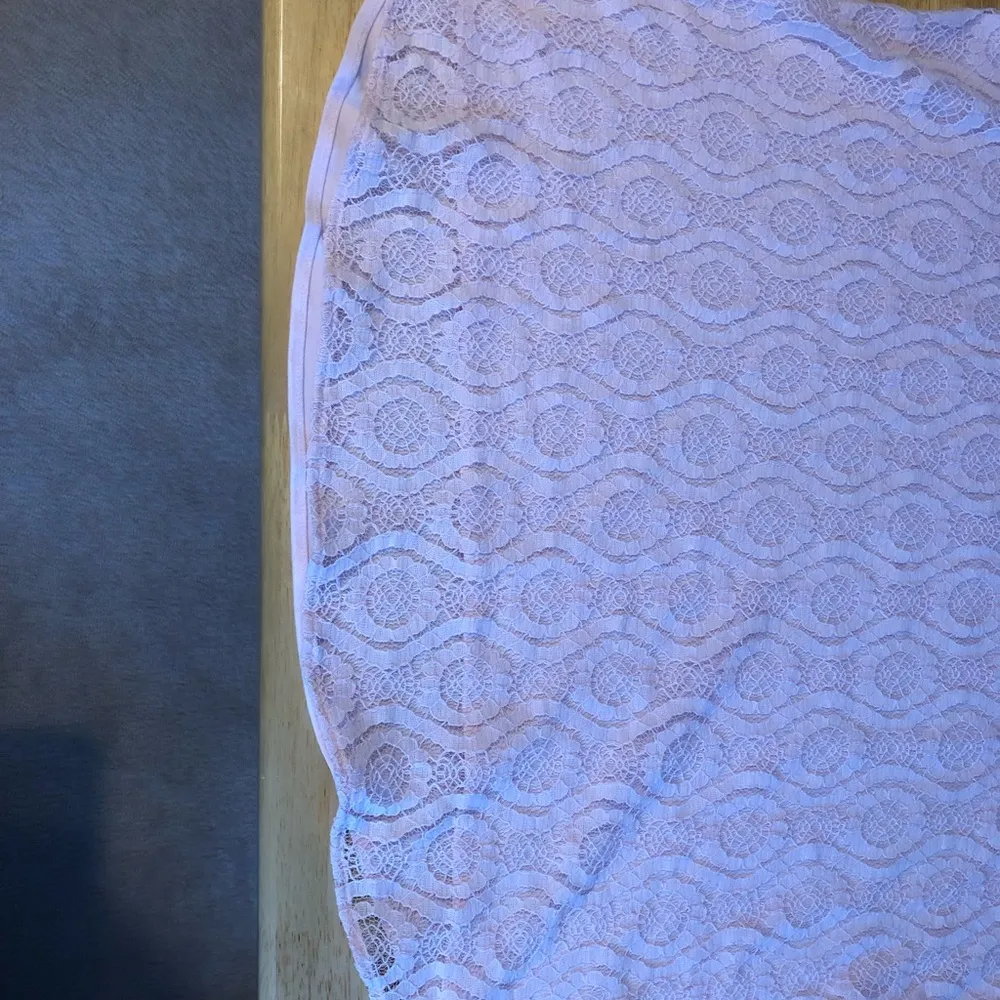 Short Sleeve Lacy Top Pink Size XXL - Image 7