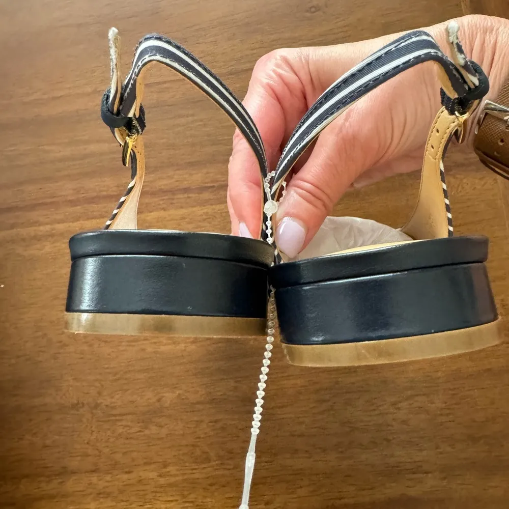 Talbots NWT Edison Slingback in Indigo Blue/Ivory - Image 5