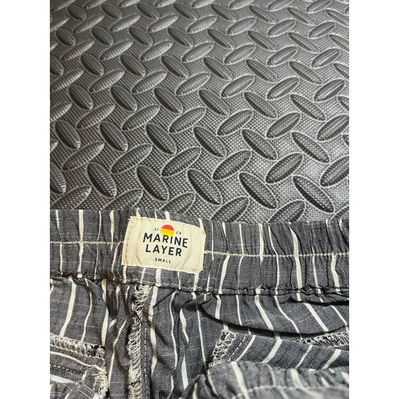 Marine Layer Allison Pants Black White Stripes Casual Lounge‎ Womens Size Small - Image 4