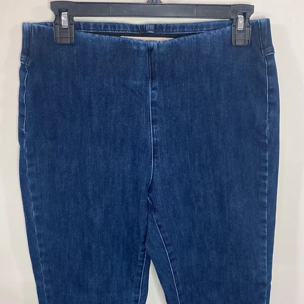 Soft Surroundings the ultimate denim pull on slimming skinny jeans size S - Image 4