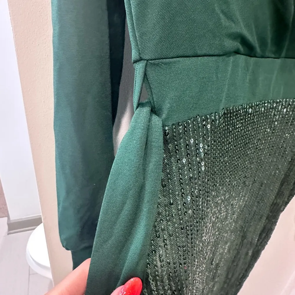 Grace Karin Green Sequined Dress - Image 2