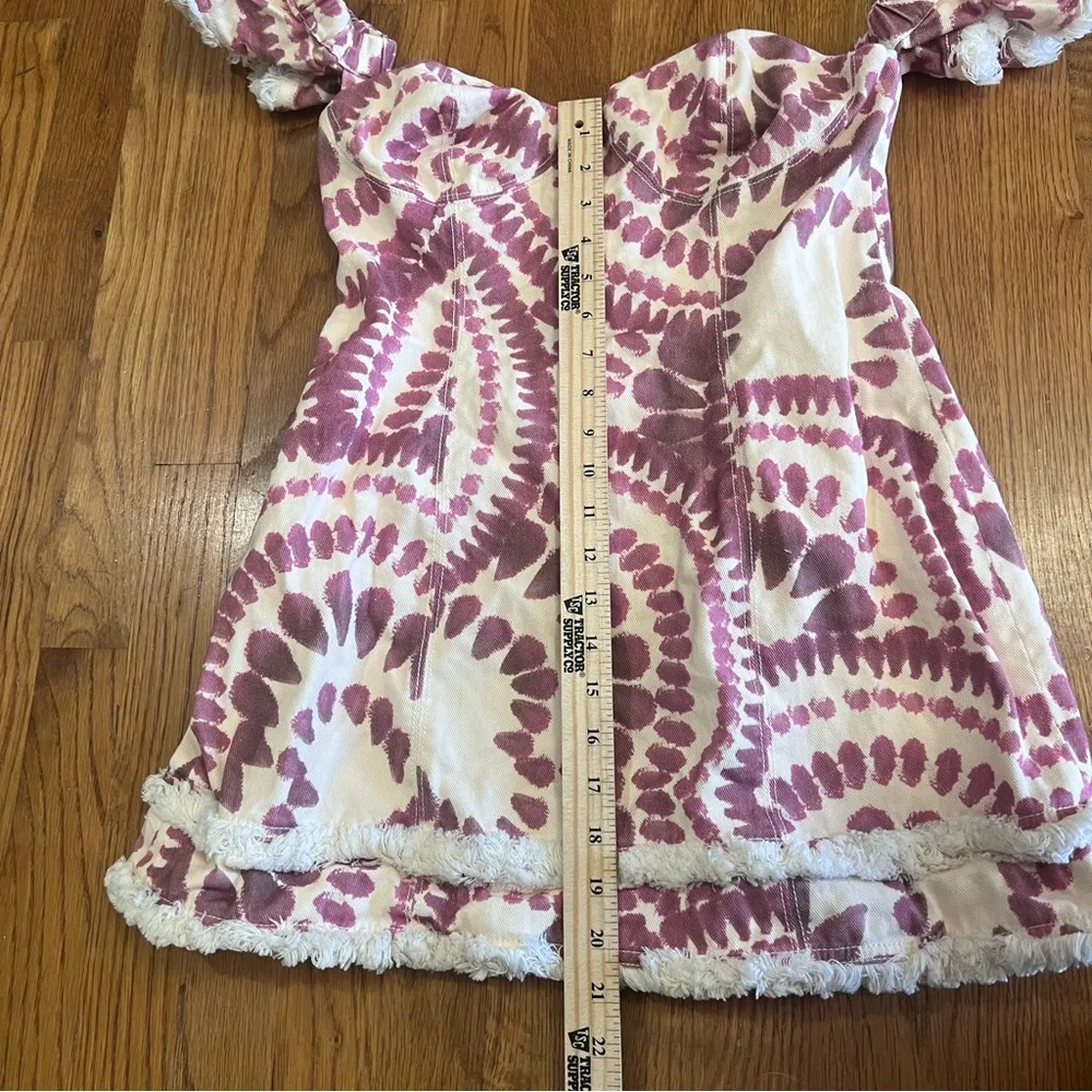 THE WOLF GANG Estia‎ Denim Mini Dress Medium - Image 5