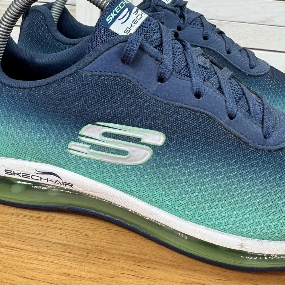 Skechers Skech-Air Element Lace Up Sneakers Ombre‎ Blue Green Womens 10 SN12640 - Image 7