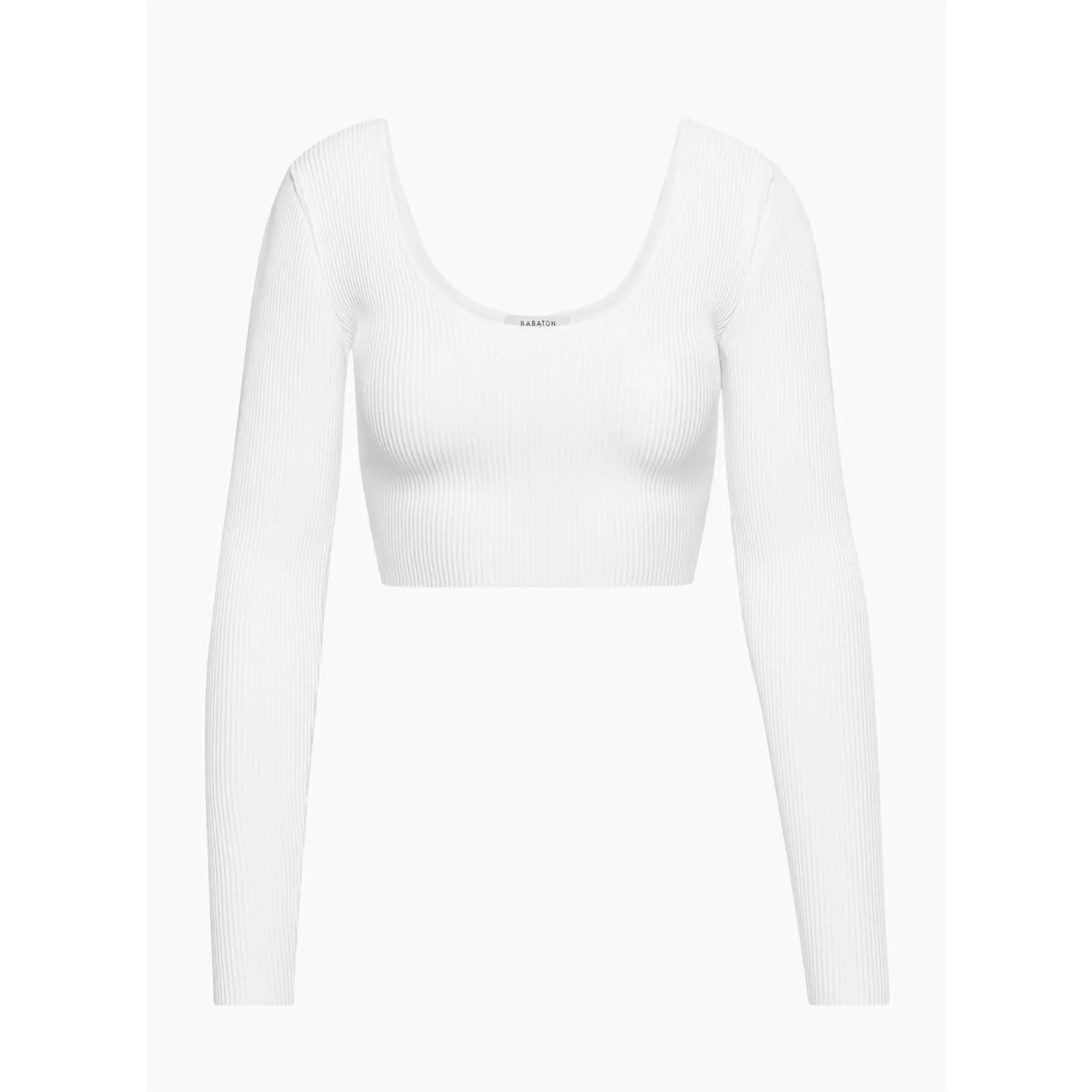 ✨Babaton Sculpt Knit Scoopneck White Longsleeve Sz Small Top✨ - Image 6